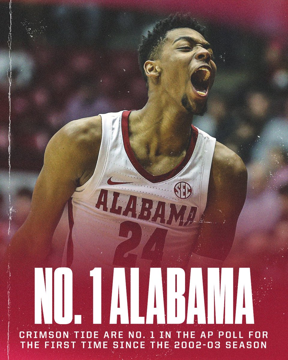 SECNetwork's tweet photo. .@AlabamaMBB ON TOP 😤 📈 https://t.co/hsh6UWEb52