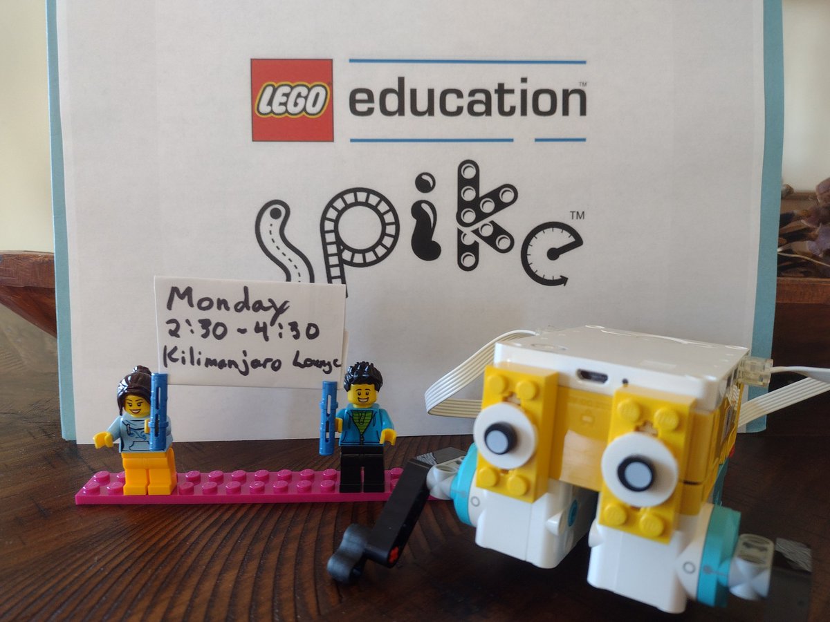Interested in LEGO Spike Prime? Stop by the STEM playground, table 2 between 2:30-4 to learn more #peteandc #PETEandC2023
