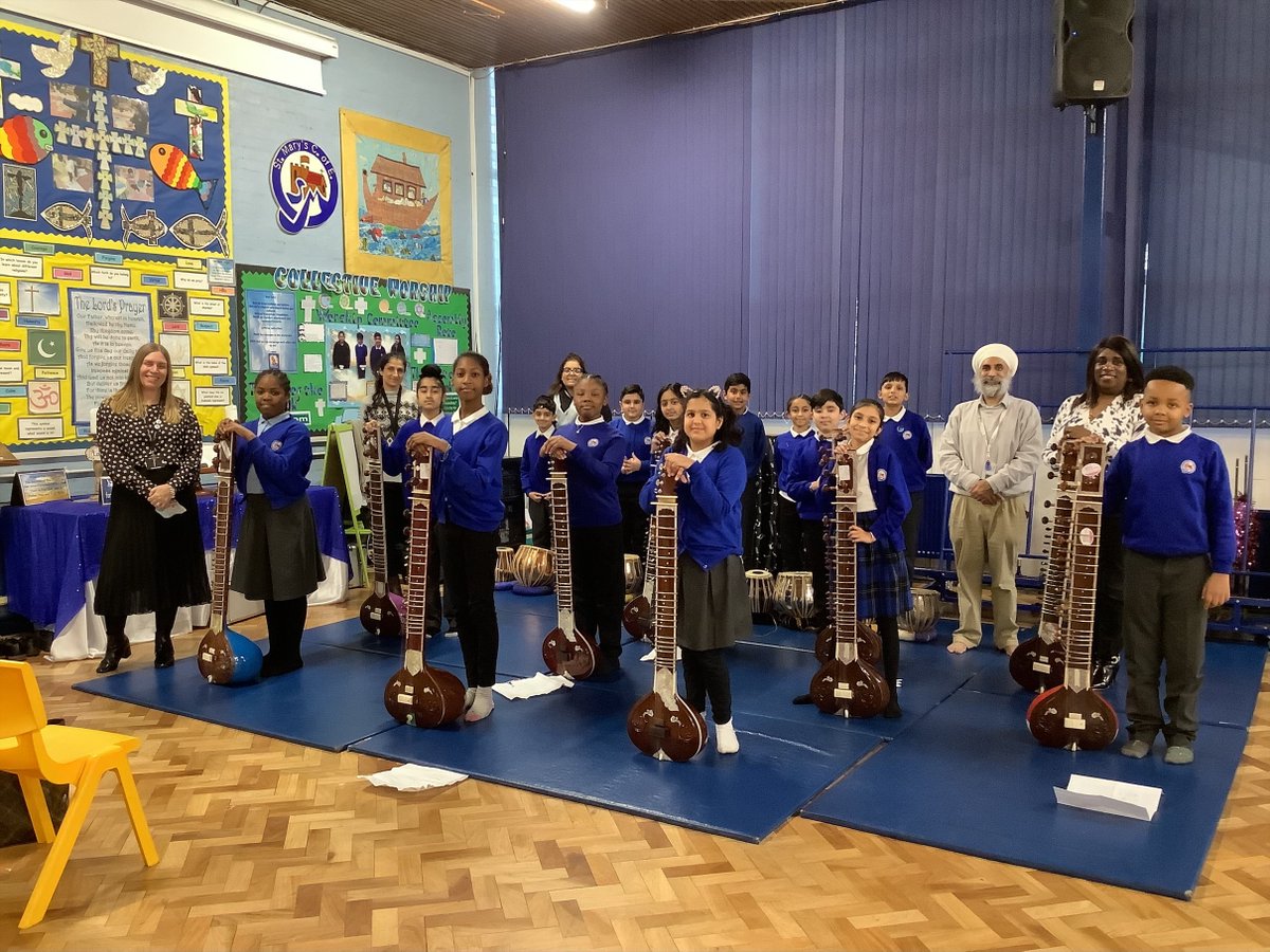 This week is the #SFECMF Twitter City Music Festival. Here are some pictures of our Sitar players with their wonderful music teacher, Mr Dharni. Well done all! 
@SFE_MS