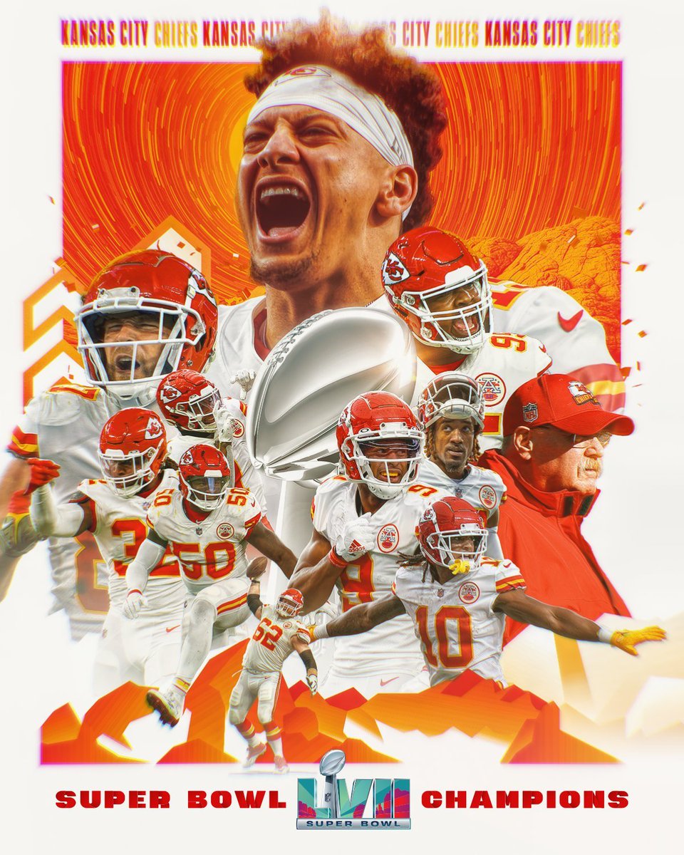 We are proud of the Kansas City Chiefs and their victory last night!

It was an incredible showcase of talent, teamwork, and determination, and we are so grateful to have had the opportunity to cheer on such a talented group of athletes. 

CONGRATULATIONS KANSAS CITY CHIEFS!