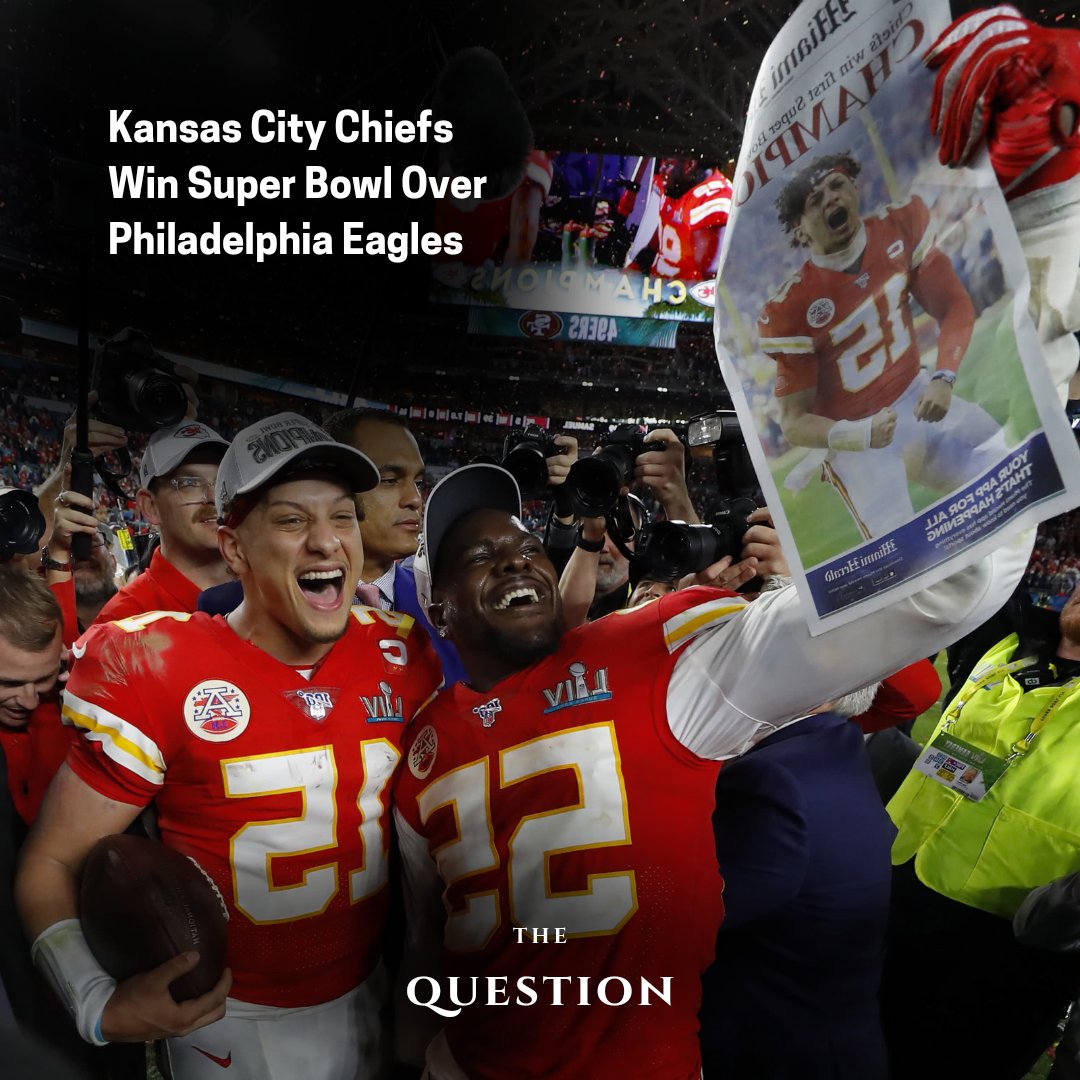 The Kansas City Chiefs defeated the Philadelphia Eagles 38-35 in Super Bowl 57 on Sunday, the team's second title in four seasons. #SuperBowlLVII #NFL #KansasCityChiefs