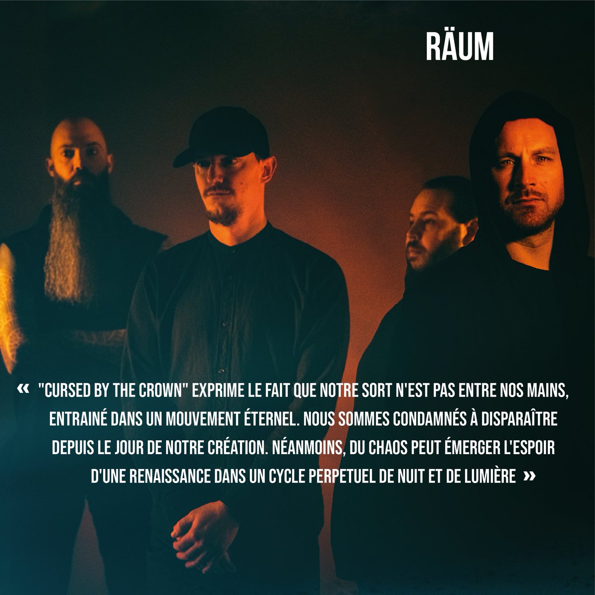 «L'album traite du vide, de l'absence de certitude par rapport à notre avenir, de grandeurs et décadences. Le concept de l'album se base sur le mythe d'Icare et sa ré-interpration à l'échelle de chaque individu et de la société. »
RÄUM 

Preorder : lesacteursdelombre.net/product-catego…