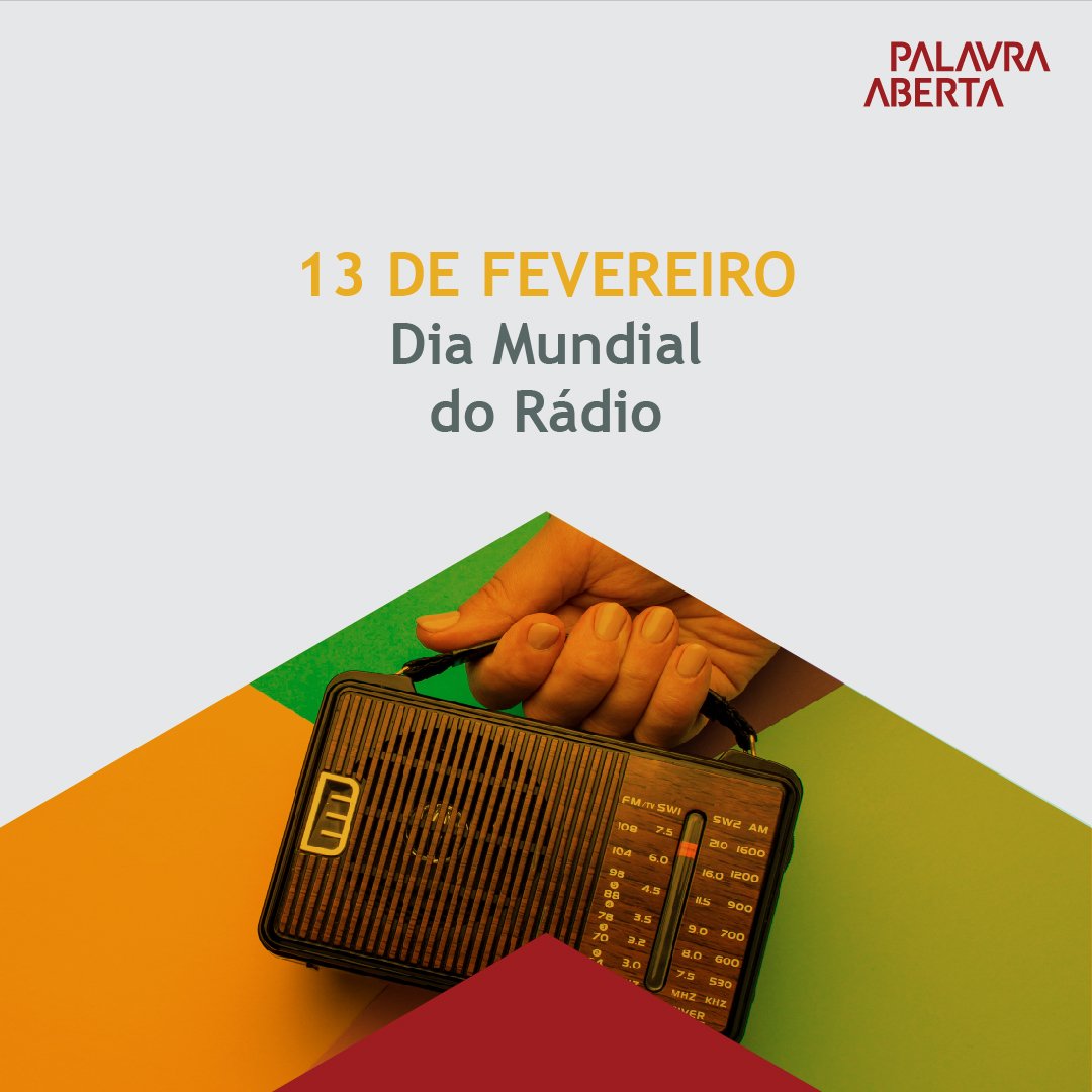 PalavraAberta's tweet photo. O rádio, por seu alcance e importância, é um dos principais veículos responsáveis pela democratização da informação de qualidade. 

Por mais que o tempo passe e seu formato mude, ele é fundamental para a nossa comunicação!

#DiaMundialDoRadio https://t.co/OVMj0PqhIZ