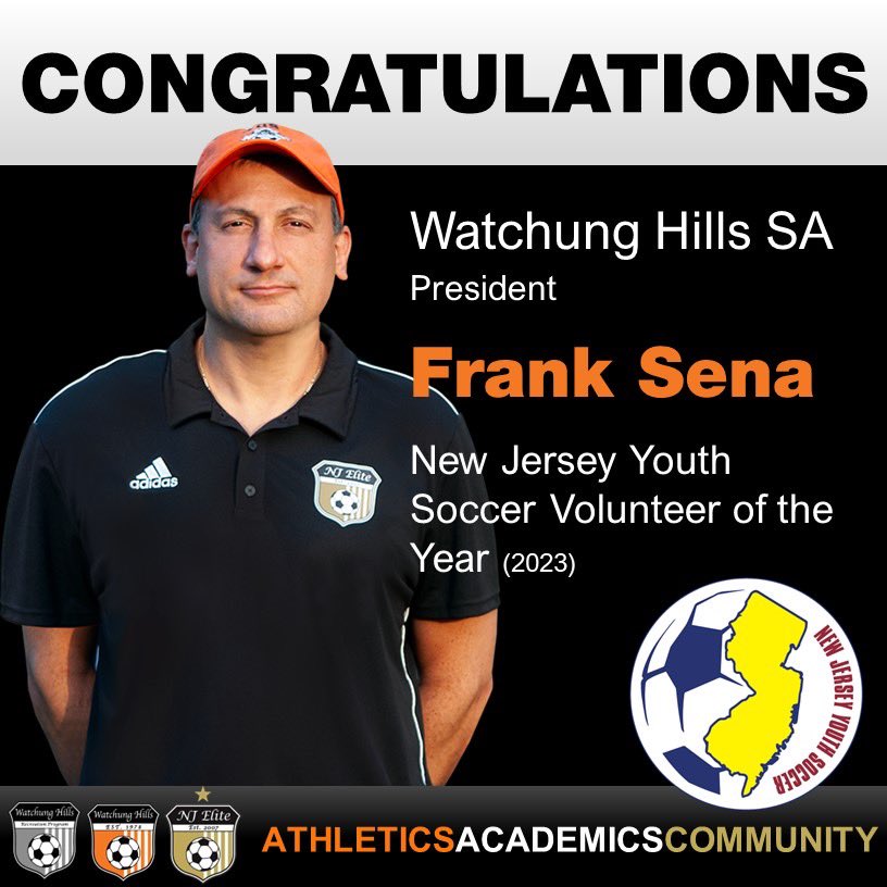 NJEliteCollege's tweet photo. Congratulations to WHSA President FRANK SENA who was named the NJYS Volunteer of the Year #whsasoccer #njesoccer #njys #njysawards #edpsoccer https://t.co/OR0ofgojXR