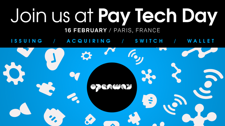 openwaygroup's tweet photo. Heading to #PayTechDay? Book a meeting with our team here https://t.co/X92duqAEnM. See you in Paris on 16 February: visit our presentation at 10:15am and our #OpenWay stand at any time! #openwaygroup #way4 #payments #fintech https://t.co/d5CSqbK0aB