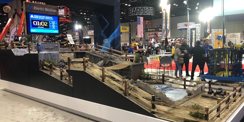 Race over to booth 4247 at the @ARARentalShow and go head to head on the Genie RC obstacle track. #ARAShow2023 #FastAndFurious