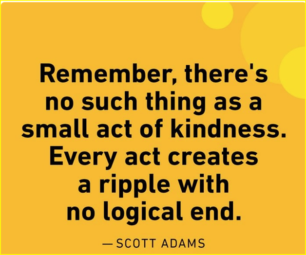 AliefCounseling's tweet image. Kindness is good for our environment. When we are kind to others and the planet, we create a ripple effect that can have a positive impact on the world around us. What kindness ripple did you start today? #Kindness #ConnectImpactRepeat💚