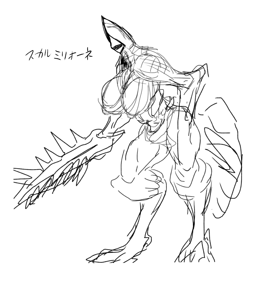②バイオリベのウーズえっちだよねって話の流れでのらくがき 