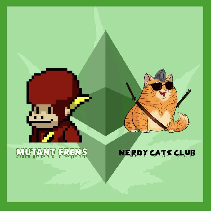 Smol_Frens's tweet photo. GM frens, we have another cool AL giveaway
We have teamed up with @nerdycatsNFT
to give away 5 Nerdy Cats Club spots on twitter

The same 5 winners will also be added to the mutant list 

Rules for post:
Like
Retweet
Follow 
@smol_frens &amp; @nerdycatsNFT https://t.co/EsS4PKsp2l