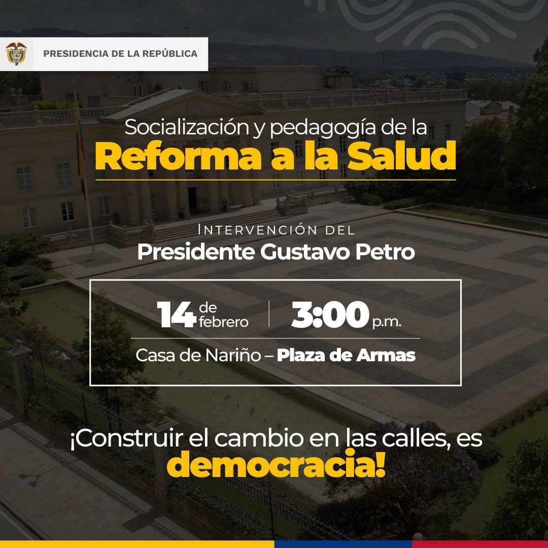 edhervegas's tweet photo. #MañanaEstoyConPetro apoyando la Reforma a la Salud. https://t.co/ZX8qNSdfF5