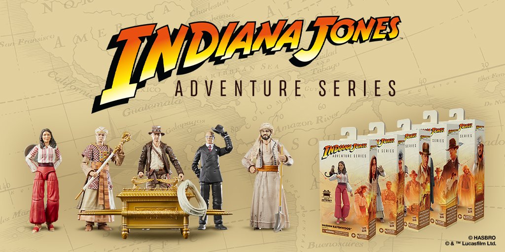 #IndianaJones #AdventureSeries, including Marion Ravenwood, René Belloq (Ceremonial), and Sallah are available for pre-order! Collect all the figures in this assortment to acquire the pieces needed to build the #ArkOfTheCovenant. Pre-order on #HasbroPulse!