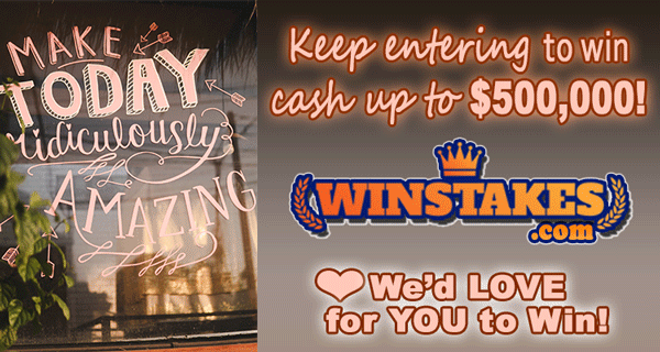 win_winstakes's tweet photo. Ready to make today ridiculously amazing? Enter Winstakes now, and you can win up to $500,000 in cash! Get in it to #win it!
Keep entering daily: https://t.co/5HYPGQpruL
❤️We'd LOVE for YOU to Win!🥰
#Winstakes #GoForIt #BigMoney #Exciting #CashPrizes https://t.co/z6JBXNMFq7