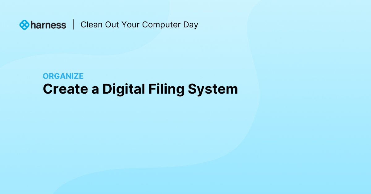 harnessio's tweet image. Today is #CleanOutYourComputerDay! 🖥🧹

Here are some tips for cleaning yours in 4 easy steps: 

✅ Organize
✅ Delete
✅ Clean
✅ Protect

Will you be cleaning your #computer today? #DevTwitter #DevCommunity