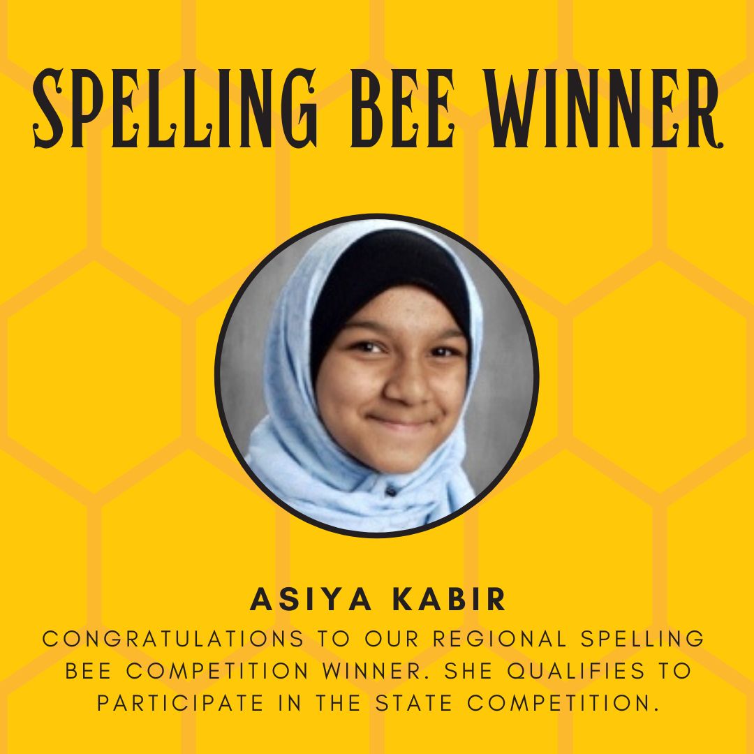 AcademyArizona's tweet photo. Congrats Asiya! We are proud of you! #regionalspellingbee #aca #azacademy https://t.co/QMY5jH4WRT