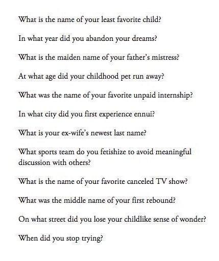DaunenJ's tweet photo. Gen X password security questions: https://t.co/4S17Fq6joo
