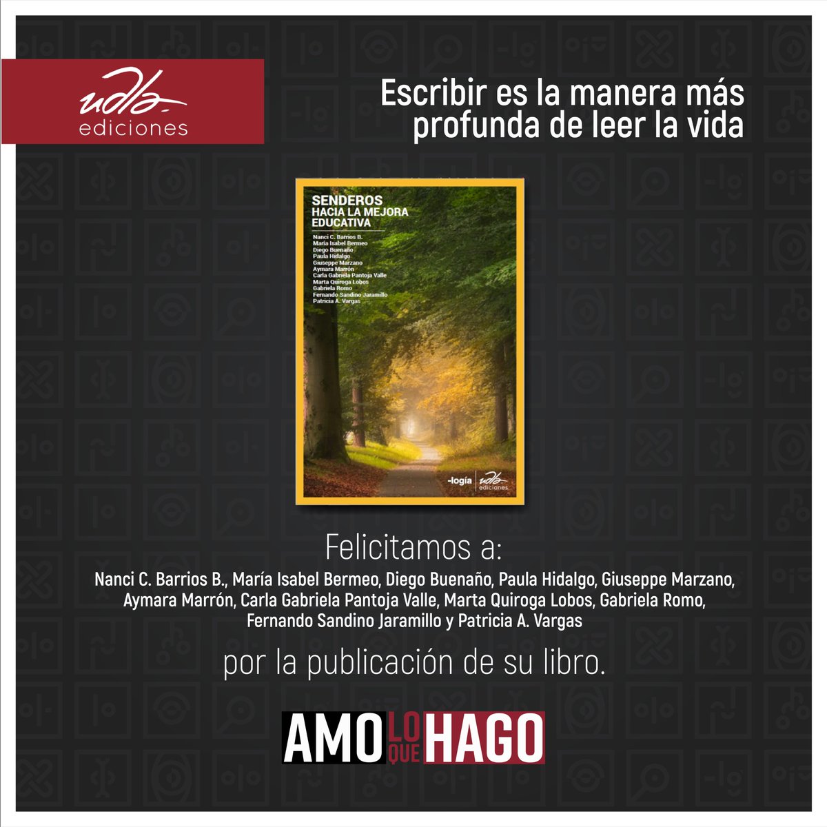 UDLAediciones's tweet photo. #UDLAEdiciones 📚"Senderos hacia la mejora educativa" es un texto que destaca la importancia de la formación continua, además, describe el camino, acompañamiento y apoyo docente para alcanzar este fin.

📕 🔎Para conocer más de esta obra accede a: https://t.co/StQmXVmyF8
#AmoLeer https://t.co/c7fkJFfOYz