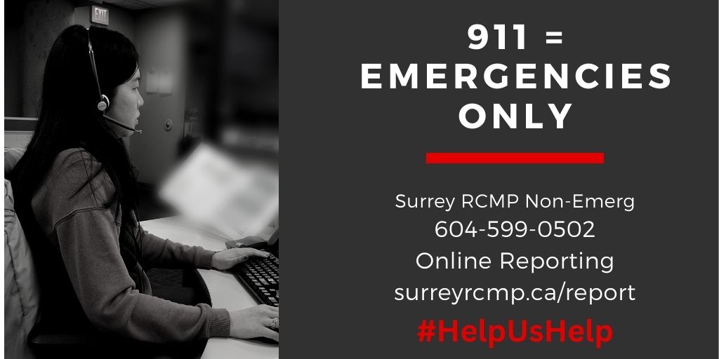 911 is for: 

Emergencies 
Crime in Progress 

911 is NOT for: 

Transferring to the non-emergency number 
Calling you a taxi 
Looking up phone numbers for you 

#MakeTheRightCall