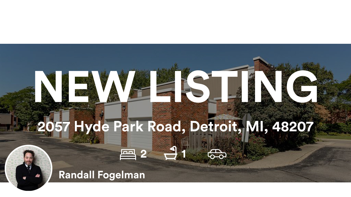 🛌 2 🛀 1
📍 2057 Hyde Park Road, Detroit, MI, 48207

My latest listing on RateMyAgent.
 6501278483
rma.reviews/dqRCelpVpQWx

...
#ratemyagent #realestate