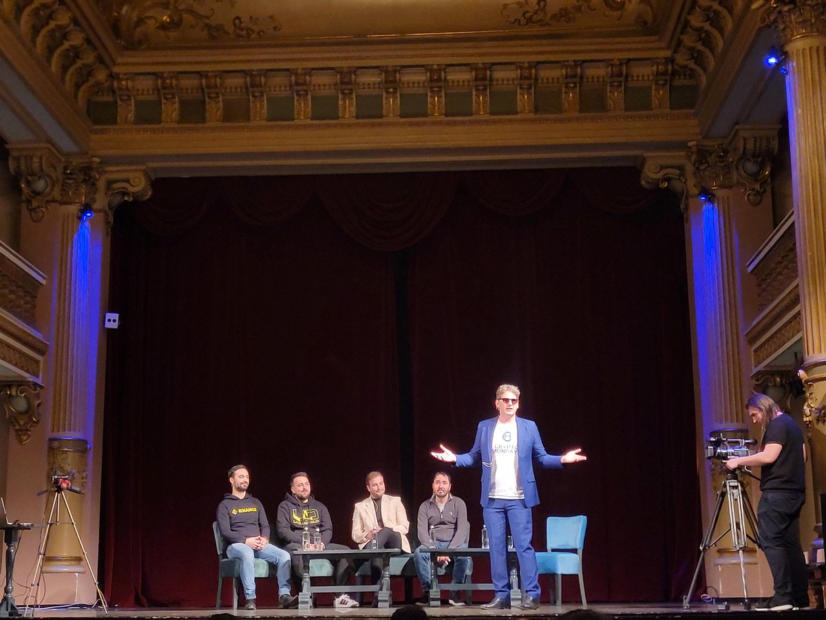 Attending the 1st edition of Crypto Mondays Bucharest. Special guest <a href="/langehigh/">Joshua Van Lange</a>, Founder of Global Crypto Mondays.

#cryptomondays #bucharest