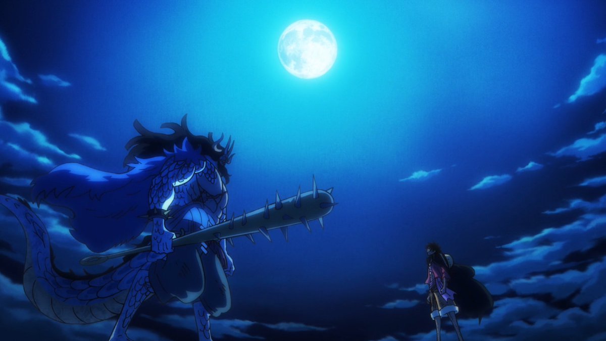 PokemanZ0N6's tweet photo. Some of my favourite shots from Luffy vs Kaido, too raw https://t.co/kLZmjppW1S