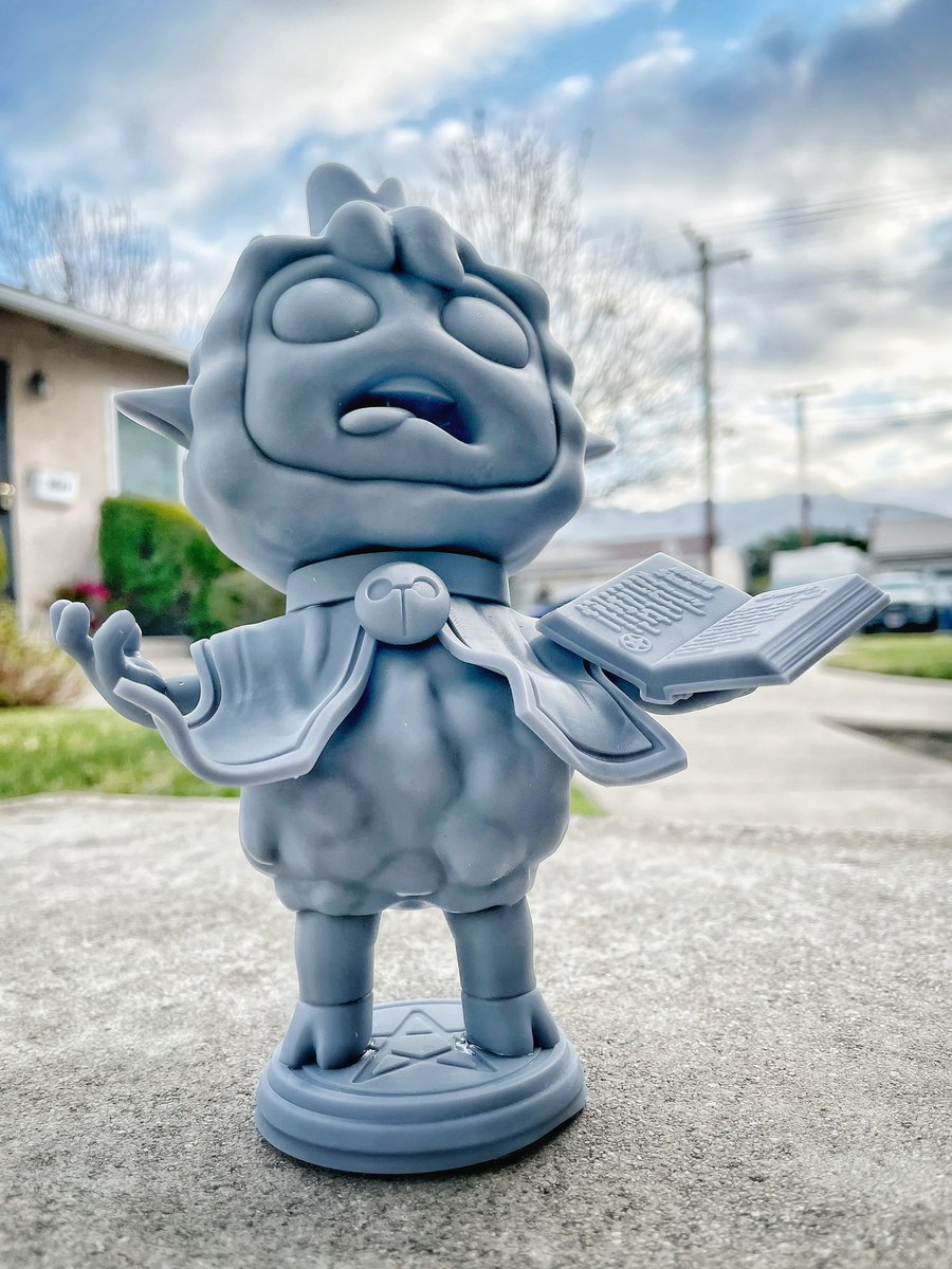 IR_Sculpts's tweet photo. And it is DONE!!! Oh man - I love how this lil guy came out! 
#CultoftheLambArt #anycubic #madeinzbrush https://t.co/x18kwIKW7m