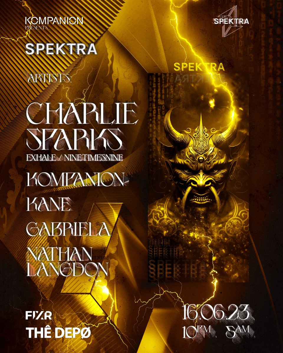 June 16th. #SPEKTRA #Techno