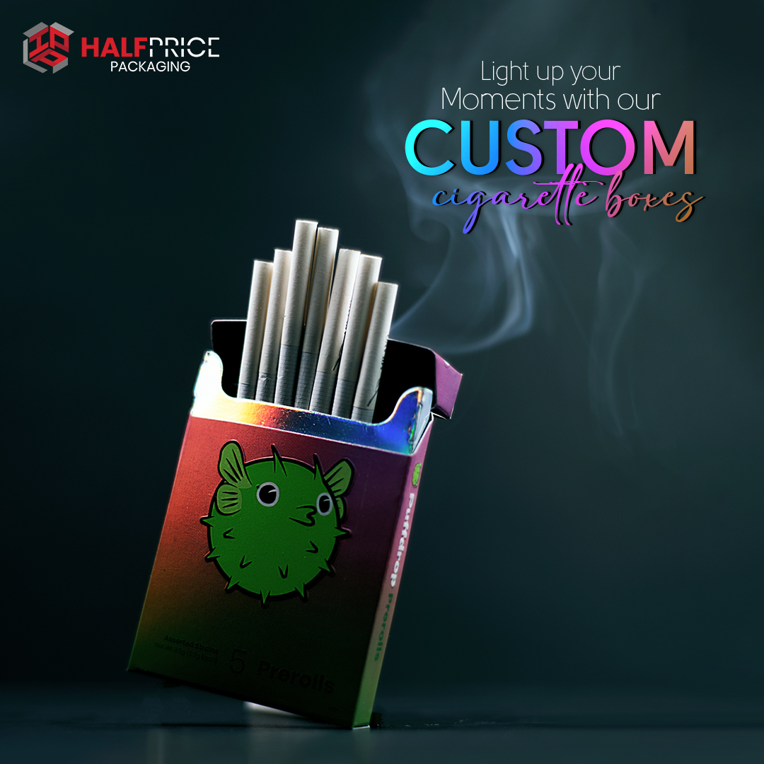 halfpricepacka1's tweet image. "Say hello to shine, crisp artwork and lots of class for your cigarette boxes.
Design your custom cigarette packaging today with us! Get in touch!
#cigaretteboxes #customprintedmailerboxes #packagingideas #packagingdesign #packagingsolution #designinspiration #halfpricepackaging