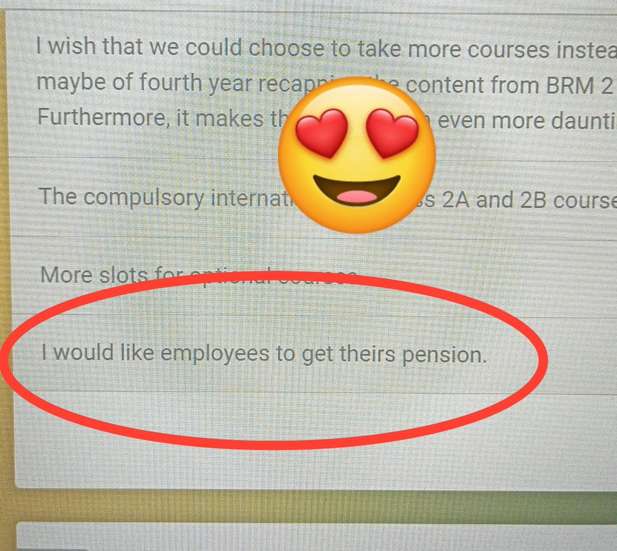 This is the response of one of my students to an unrelated survey #ucuRISING