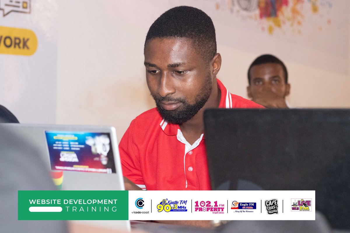 coast_code's tweet photo. Displaying media on a website is key to making the website beautiful and loving to be on that site. So today, trainees were taught how to add images, audio and video to the website.
#codecoast
#centraltechub
#centralregion
#capecoast https://t.co/5Mlus9VH0i