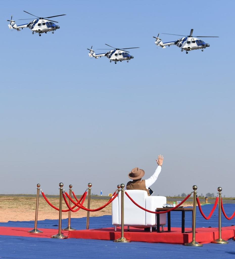 Prime Minister Narendra Modi earlier today witnessed the flypast by Indian Coast… Prime Minister Narendra Modi earlier today witnessed the flypast by Indian Coast…