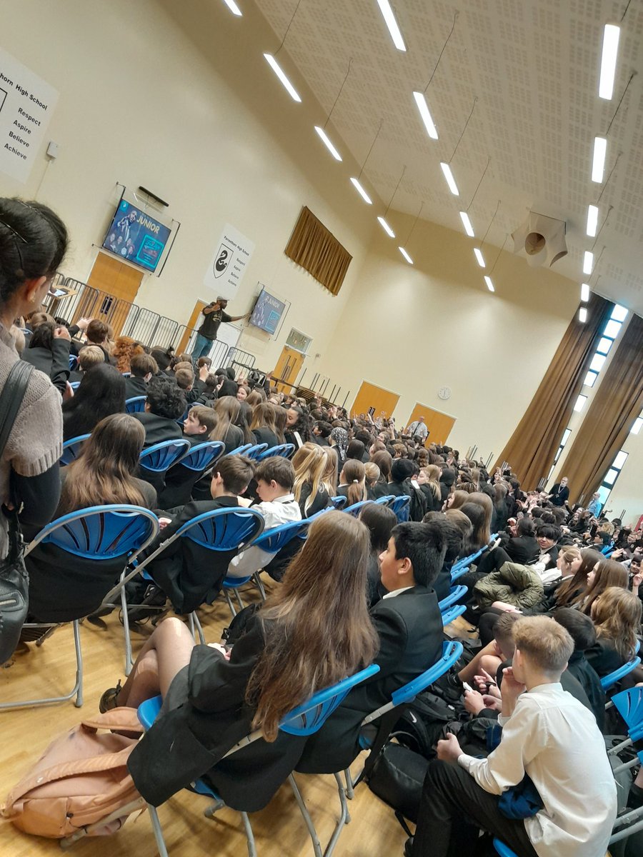 Parrenthorn's tweet photo. It was great to welcome @Thefixupteam to school today. Their assemblies inspired students to believe in themselves and motivated them to want to do more. #wecreategreat https://t.co/nuDqHYxuia