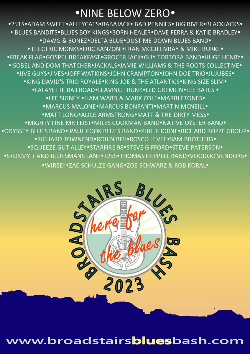 adamsweetweets's tweet photo. Looking forward to being back in Broadstairs this weekend for @broadstairsbluesbash !
This time I’m playing an acoustic duo set with Paddy Blight on the double bass. You’ll find us at Neptunes Hall on Saturday 18th, 1pm. 

#broadstairsbluesbash https://t.co/jZZYU8XACc