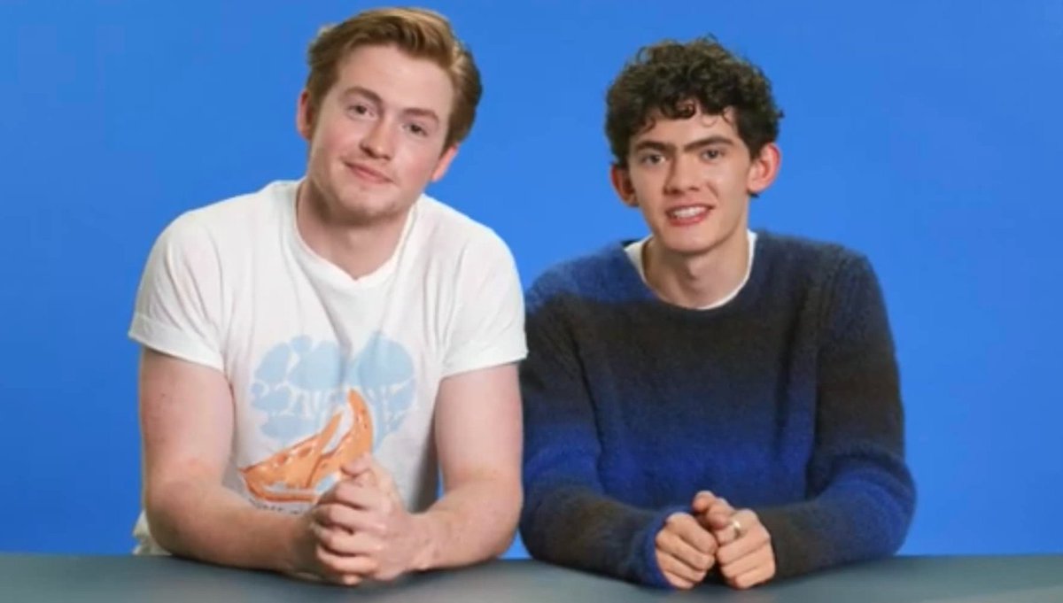 Bill_Pritchard's tweet photo. Actors @JoeLocke03 and @Kit_Connor participate in @BritishGQ's Action Replay of #Heartstopper Season 1: https://t.co/58Xk4y94ma
#LGBTQIA @AliceOseman #TheyGetUs #HeGetsUs #Authentic #YOUth #Influencers #KitConnor #JoeLocke #GQ https://t.co/YFjaQbGhDM