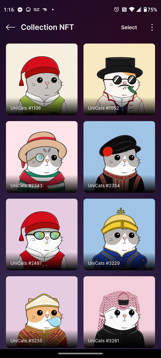 thatswhatsup333's tweet photo. @unicats_uc Thanks so much for these awesome #NFTs. I love cats. #Unicats https://t.co/iJQ9rKnGib