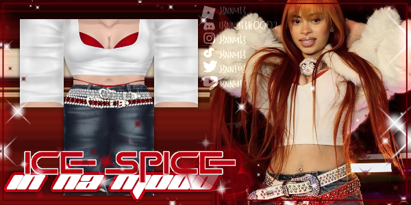 J3NNYI3's tweet photo. ღCLOTHES FOR MY GROUP!

Ice spice | in ha mood ♡
Shirt:  https://t.co/ub8Rab2gXk
pants: https://t.co/bZPGc8viUa
++ plain version in group
#Roblox #RobloxClothing #RobloxArt #RobloxCommissions #RobloxDesigner #Robloxdesign #j3nnyi3 #rtcdesigners https://t.co/kBFkszyWwz