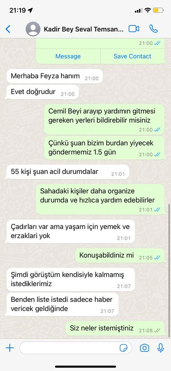 55 KİŞİYE ÇADIR LAZIM GÜNLERDİR AÇIKTALAR ACİL
Maraş merkez Kadir Bey: 541 772 78 70