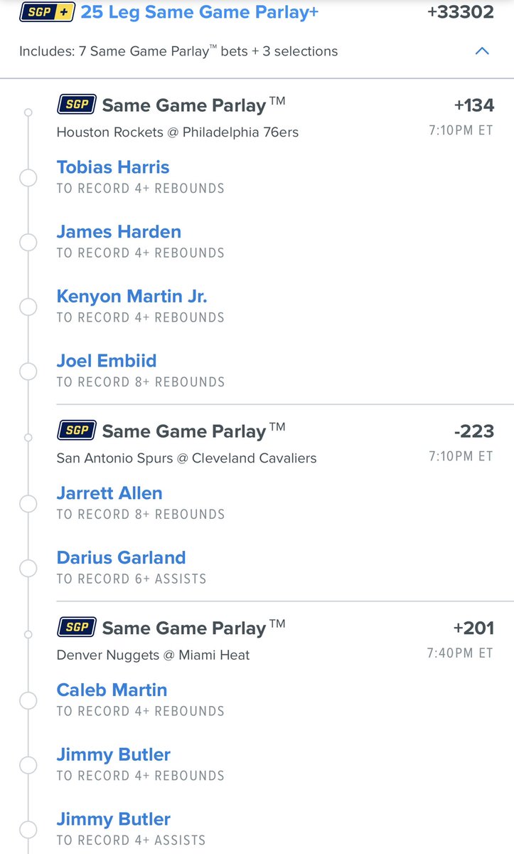 ParlayKingJR's tweet photo. #NBA Rebounds &amp; Assist Mega Lotto💰#GamblingTwitter #NBATwitter https://t.co/dyu7H5gHpk