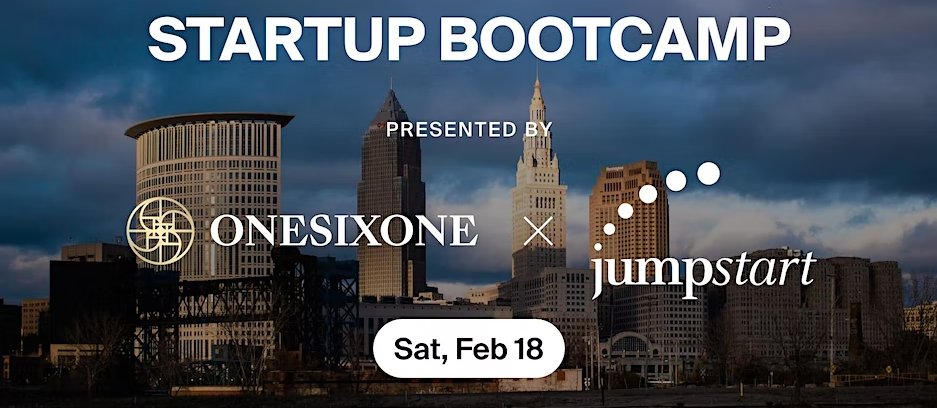 ⭐ Check out this FREE in-person workshop on Sat, 2/18 (noon-6 p.m. in Cleveland) that will cover everything you need to be a successful founder (presented by @161ventures & @JumpStartInc) eventbrite.com/e/startup-boot…  #Entrepreneurship #startupbootcamp #startups