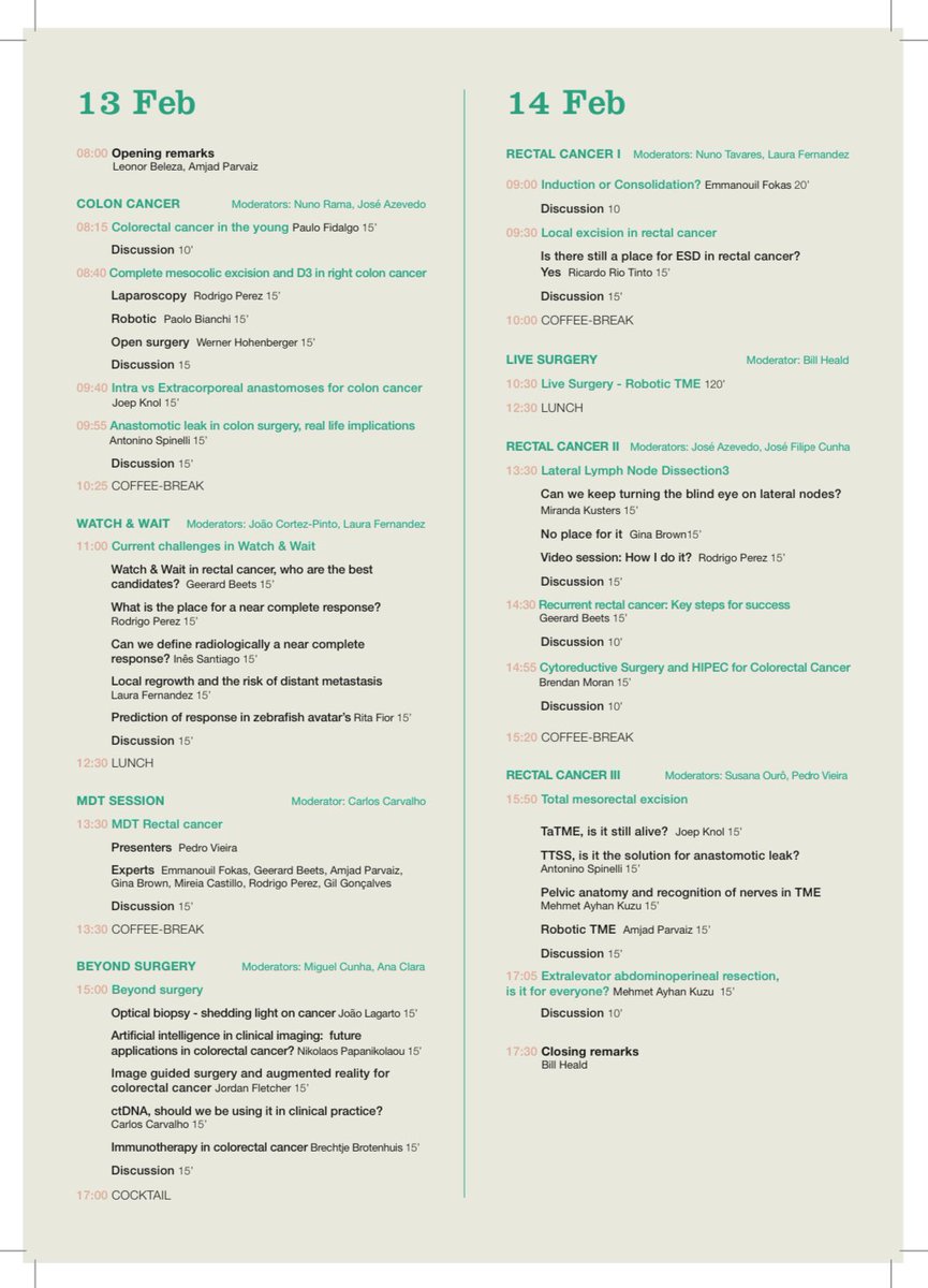 MiguelCunhaSurg's tweet photo. @ChampalimaudF congress‼️

Impressive discussions‼️

✅From colon cancer 

✅To watch &amp; wait / MDT discussion 

✅Beyond surgery Cutting-edge subjects! 

#SoMe4Surgery #colorectalcancer https://t.co/zXhkvYbRj4