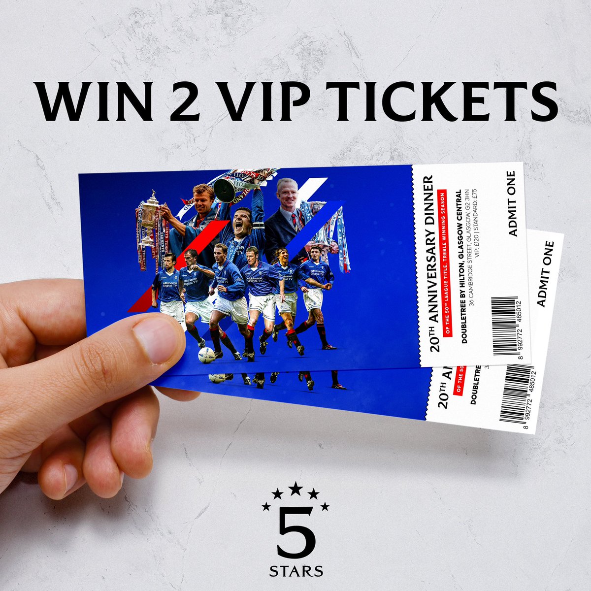 WIN 2 VIP TICKETS 🔴⚪️🔵

For your chance to win 2 VIP tickets to the 20th Anniversary Dinner in May, all you have to do is: 

🔴 Like this post
⚪️ Tag a friend you would take
🔵 Retweet