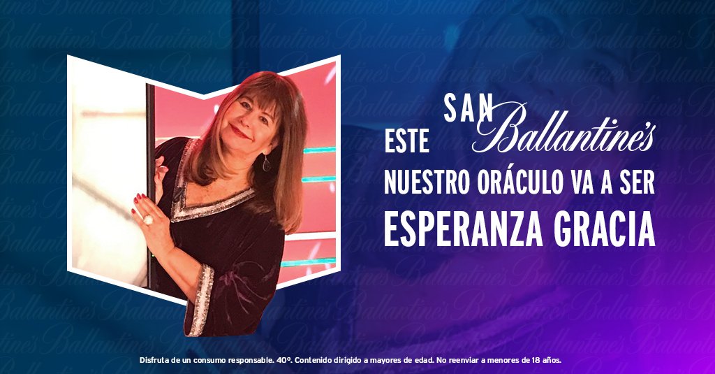 Ballantines_ES's tweet photo. Mañana, a partir de las 18:00, el oráculo de #SanBallantines será @esperanzagracia

Responderá en directo a vuestras preguntas y esas dudas sobre vuestro futuro que os inquietan, se resolverán.

Mañana os diremos cómo mandar vuestras consultas para que las responda en directo. https://t.co/DMxnoqAmiR