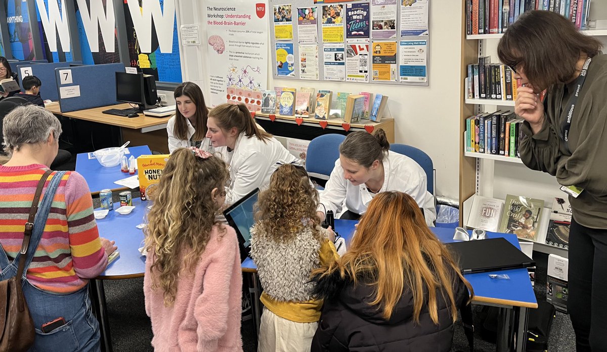 Lydia Hardowar (@lydiahardowar) on Twitter photo A great turn out today at Clifton library for <a href="/NottsFOSAC/">Nottingham Festival of Science and Curiosity</a> with 105 kids and 75 adults attending. Our NTU PhD and postdoc researchers did a great job in their workshops with participants showing real interest in the work we do in Metabolic Health at ISTeC! <a href="/NTUSciTech/">NTUScienceTechnology</a> A great turn out today at Clifton library for <a href="/NottsFOSAC/">Nottingham Festival of Science and Curiosity</a> with 105 kids and 75 adults attending. Our NTU PhD and postdoc researchers did a great job in their workshops with participants showing real interest in the work we do in Metabolic Health at ISTeC! <a href="/NTUSciTech/">NTUScienceTechnology</a>