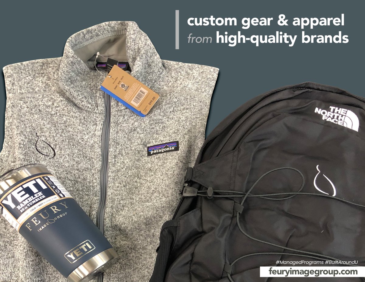 FeuryImageGroup's tweet image. #Quality MATTERS! 👏 

Dress your team in custom-branded gear from top industry brands like @thenorthface, @Patagonia, @Carhartt, @YETI, @Nike, @OGIO, @TravisMathew, @eddiebauer, @underarmour, @Dickies, @red_kap &amp;amp; more!

MORE INFO:
hubs.la/Q01C79lT0 | #ManagedPrograms