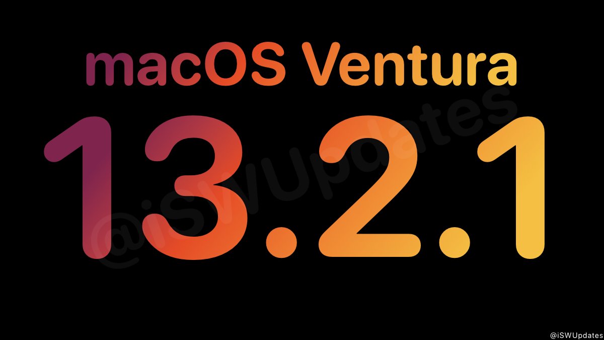 macOS Ventura 13.2.1 (22D68) has been released. #macOS #macOS1321 #macOSVentura