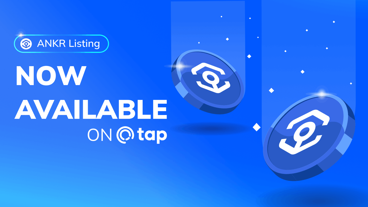 Tap_Fintech's tweet photo. We are all hooked on Ankr ⚓️🕺 $ANKR is now available to buy, sell &amp; trade on @Tap_Fintech 💙 @ankr 
 
Everything about #ANKR 👀 : https://t.co/Z1aZ6AHpey 

🪙 #Listing #token #crypto #DeFi #web3 #POS #cloud #trade #alcoin #altcoins #NFT #blockchain #developers #Ethereum https://t.co/3GS4g0Yv3s