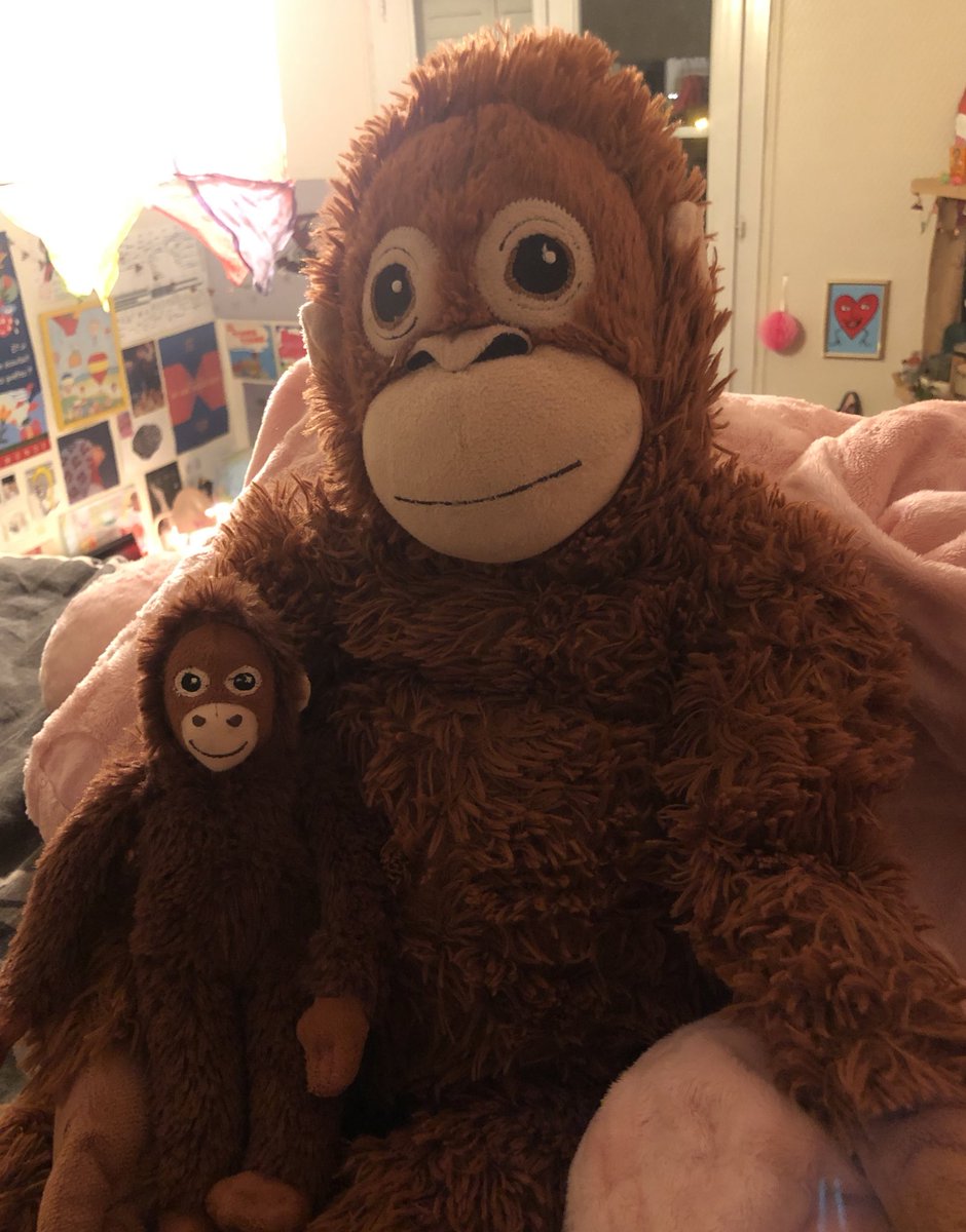 grande peluche singe