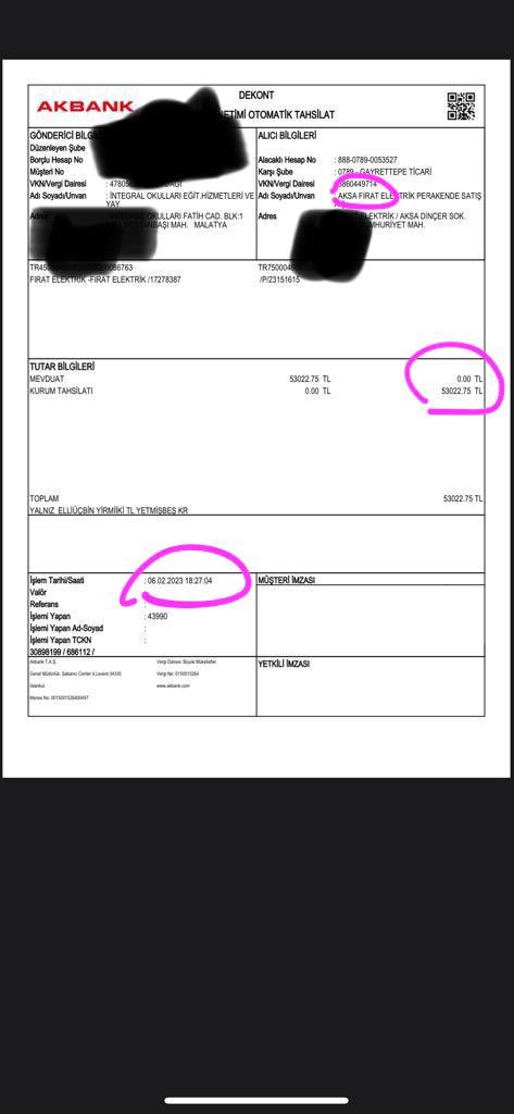 Deprem günü otomatik hesaptan çekilen elektrik faturası neyse de 6 günlük fatura oluşturup yangından mal kaçırırcasına otomatik hesaptan çeken <a href="/elektrikaksa/">AKSA ELEKTRİK</a> <a href="/kurumsalTEIAS/">TEİAŞ | Türkiye Elektrik İletim A.Ş.</a> seni de unutmayacağız. Bunun yağmadan ne farkı var? 6 günlük faturayı neye göre oluşturdunuz? <a href="/TCEnerji/">T.C. Enerji ve Tabii Kaynaklar Bakanlığı</a>