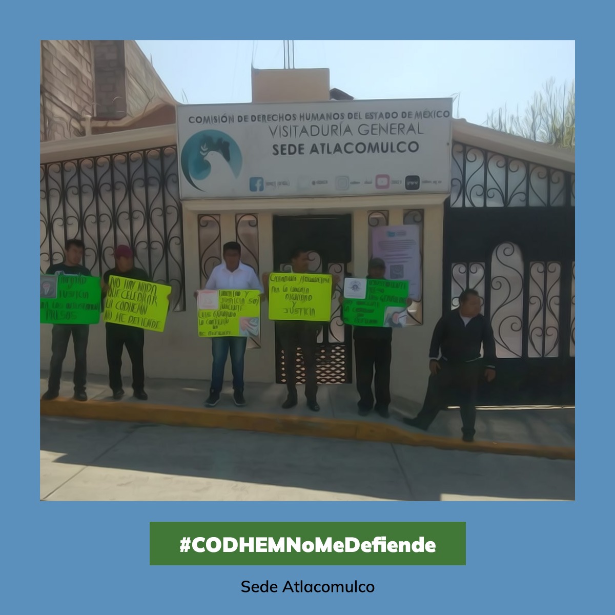 cdhzloficial's tweet photo. Organizaciones, colectivas y ciudadanía se han dado lugar en diferentes sedes de la @CODHEM haciendo visible que algunas sedes no existen, por ejemplo, en Texcoco.

#CODHEMNoMeDefiende 
#Cuautitlán 
#Texcoco
#Atlaxomulco
#CuatitlánIzcalli https://t.co/P1L5zMI8ja