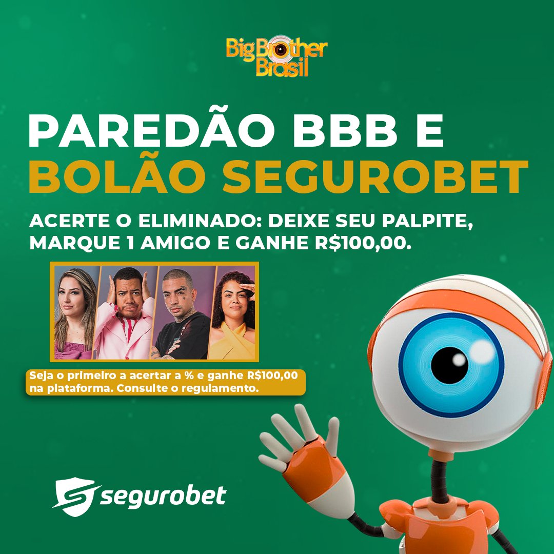 segurobet's tweet photo. #BolãoGratis do #paredão de amanhã https://t.co/lgayqNeJ49