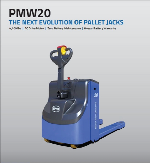 Midwestindeq's tweet photo. #BYD #PMW20 #LithiumBattery #ElectricWalkiePalletJack #Sustainable #Efficient #MaterialHandling https://t.co/woo2E2Dct6